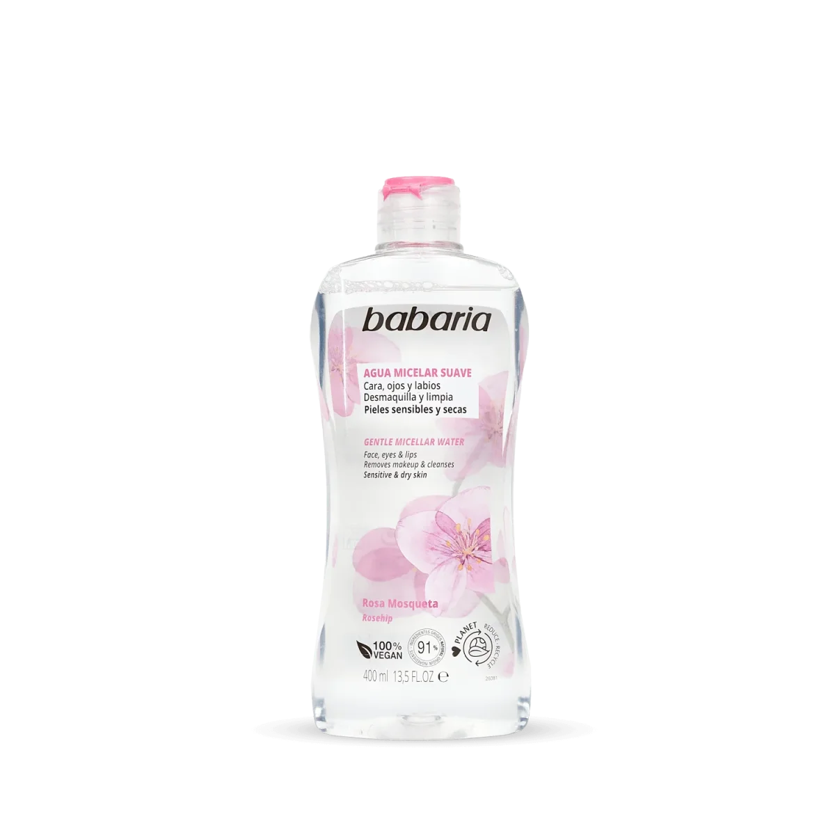 BABARIA AGUA MICELAR ROSA MOSQUETA 400ML
