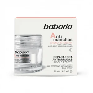 Babaria Crema Facial Intensiva Antimanchas – 50 ml Tratamiento intensivo para reducir manchas y unificar el tono de la piel