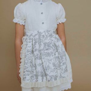 Delantal – Toile de Jouy Gris – T. 8