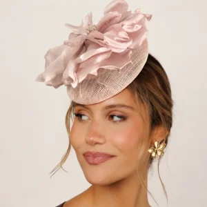 Tocado Agnes rosa