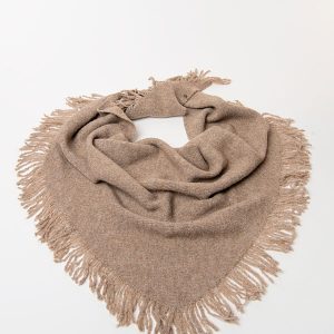 BANDANA DE PUNTO CON FLECOS BEIGE SURKANA 36TIKA83205