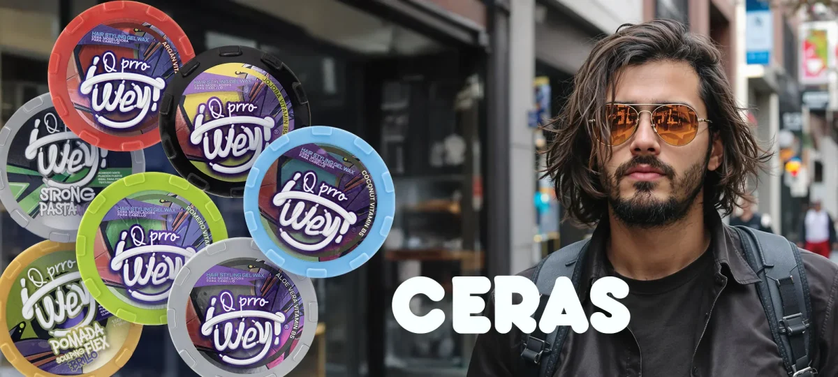 Q PRRO WEY Cera Modeladora para Cabello – Hair Styling Gel Wax Cera-gel con Vitamina B5 | Fórmula Vegana - Imagen 4