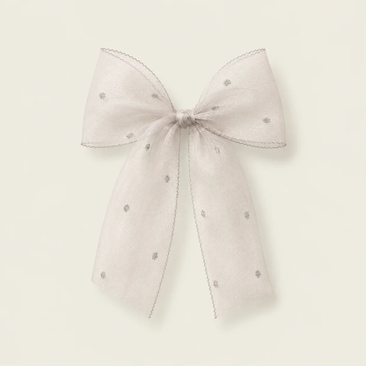 Lazo Ribbon gris plumeti