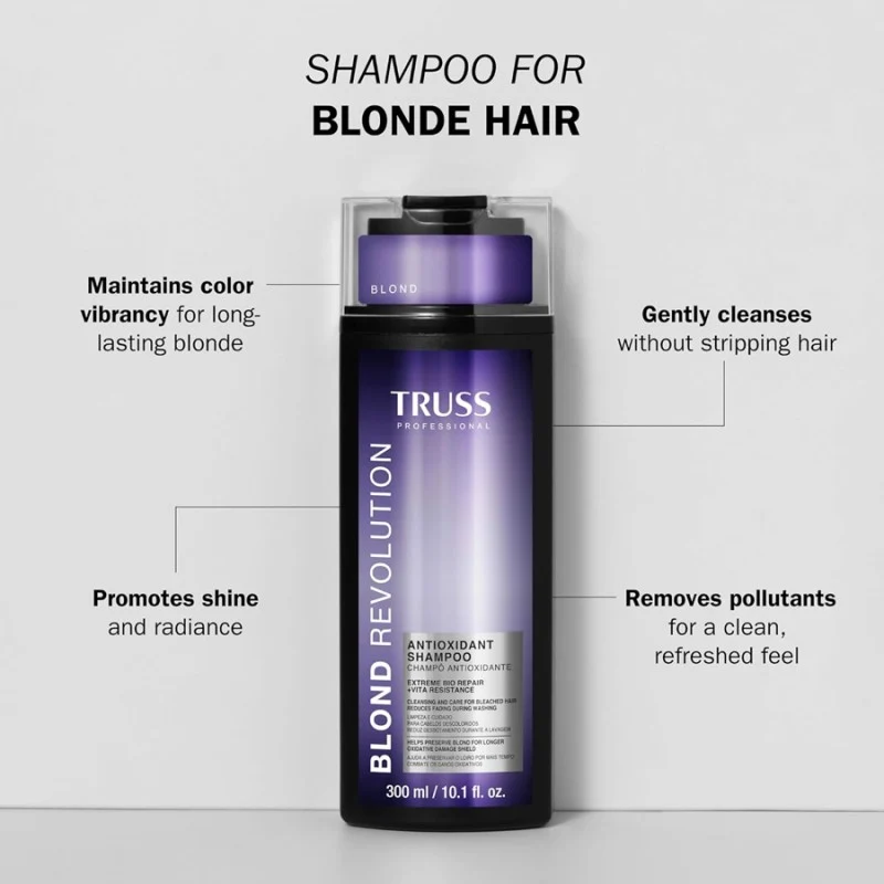 TRUSS Blond Revolution Antioxidant Shampoo 300 ml - Imagen 4