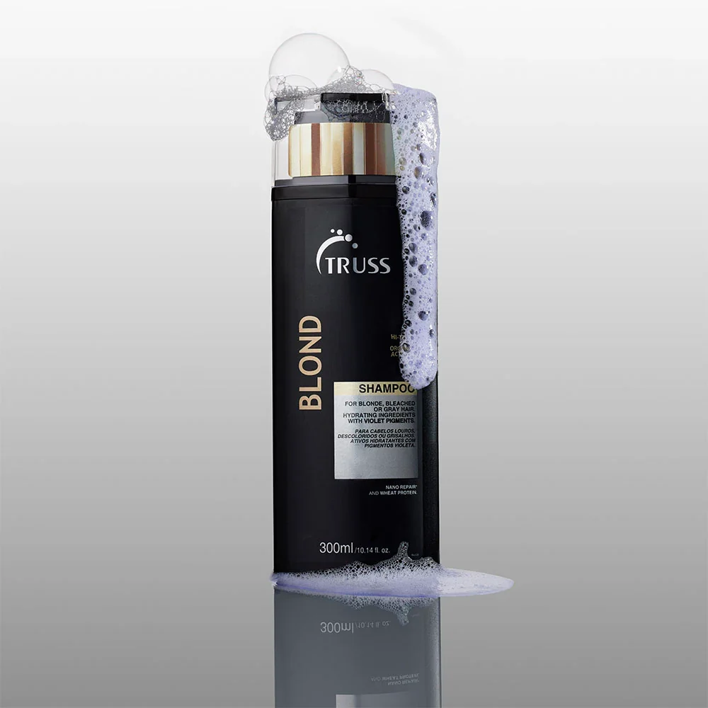 TRUSS Blond Shampoo – Shampoo Matizante y Reparador 300 ml - Imagen 3