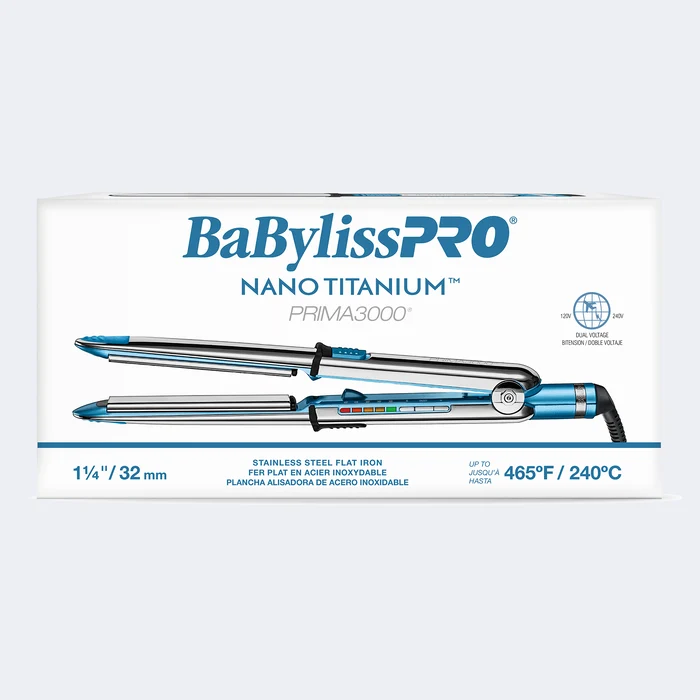 BaBylissPRO Plancha Iónica Nano Titanium Prima3000 de 1¼" - BNT3000TUC - Imagen 6