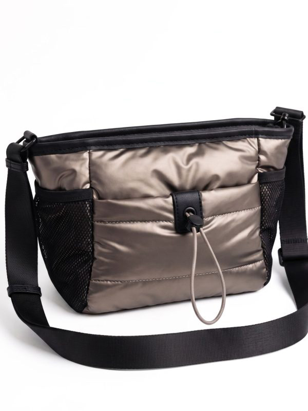 BOLSO BANDOLERA ACOLCHADO BRONCE NOCO 2625668B