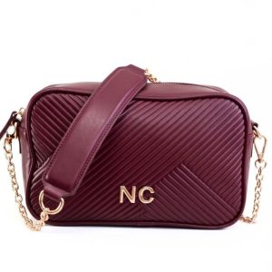 BOLSO BANDOLERA PLISADO GRANATE NOCO 2625632X
