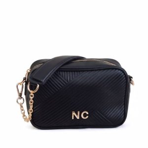 BOLSO BANDOLERA PLISADO NEGRO NOCO 2625632N