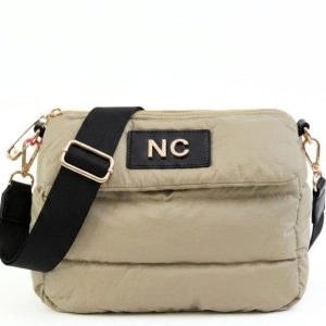 BOLSO BANDOLERA PUFFY BEIGE NOCO 2625656S