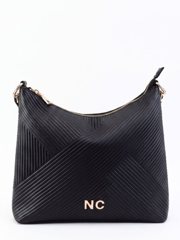 BOLSO HOBO PLISADO NEGRO NOCO 2625630N
