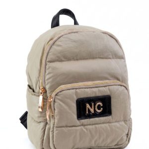 BOLSO MOCHILA PUFFY BEIGE NOCO 2625655S