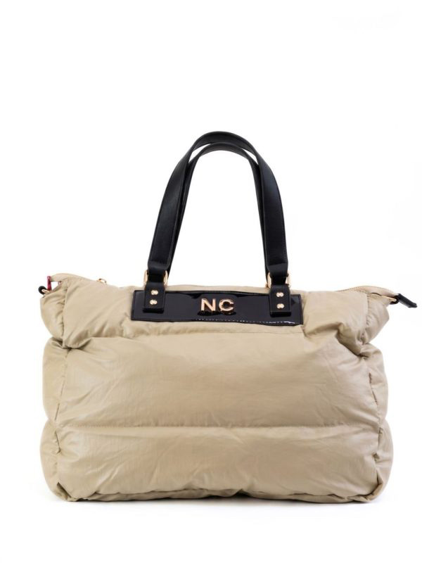 BOLSO SHOPPER PUFFY ULTRALIGERO BEIGE NOCO 2625654S