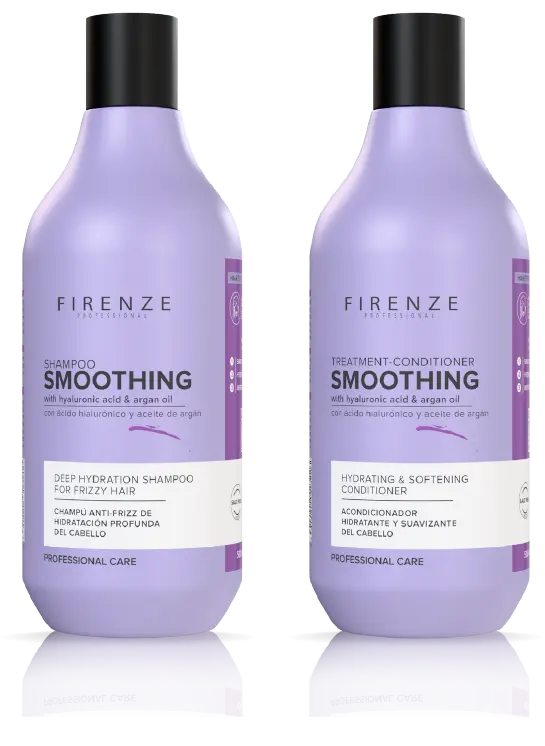 FIRENZE Smoothing Shampoo + Conditioner + Treatment 500 ml - Imagen 3