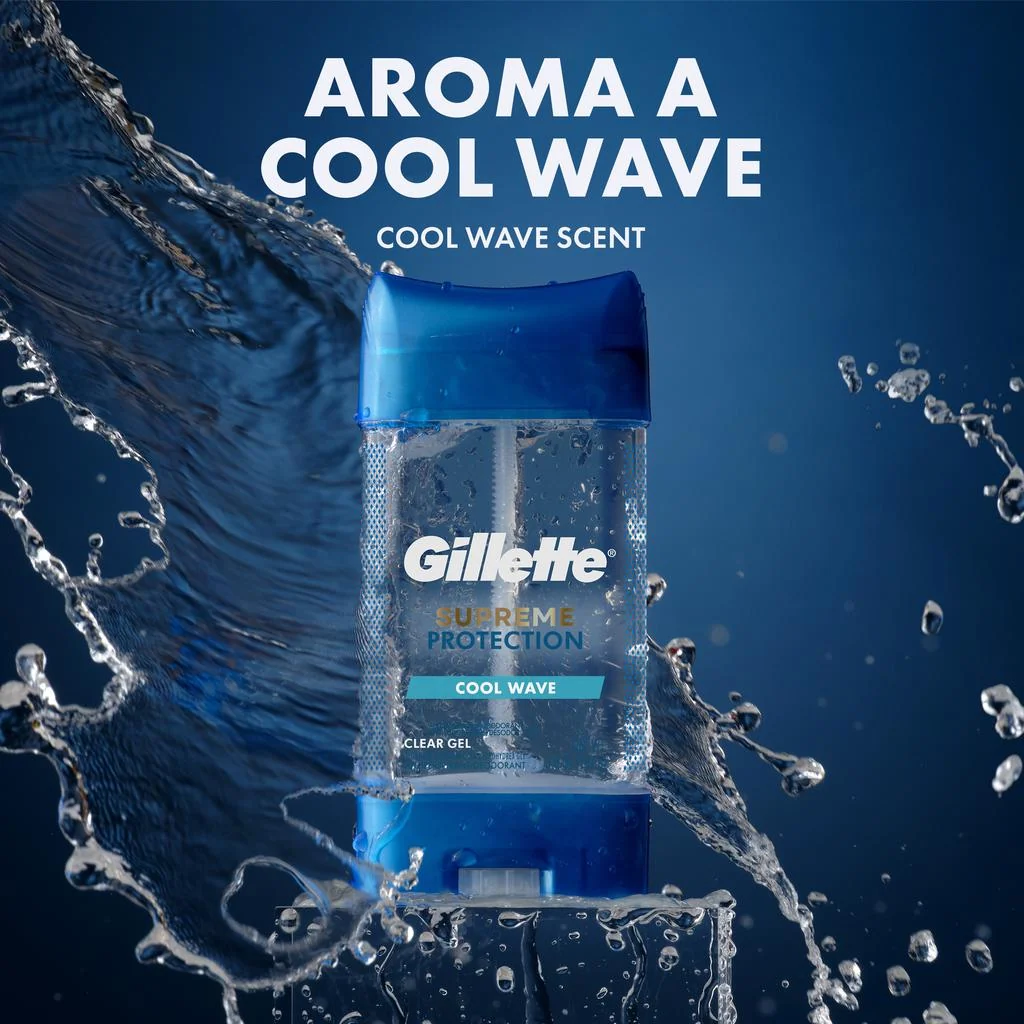 GILLETTE Supreme Protection Cool Wave Clear Gel – 107 g - Imagen 4