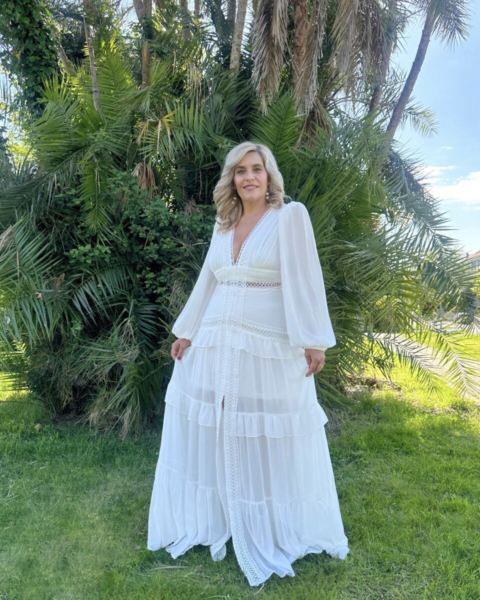 Vestido Boho Mangas Curvy Novia - Imagen 5