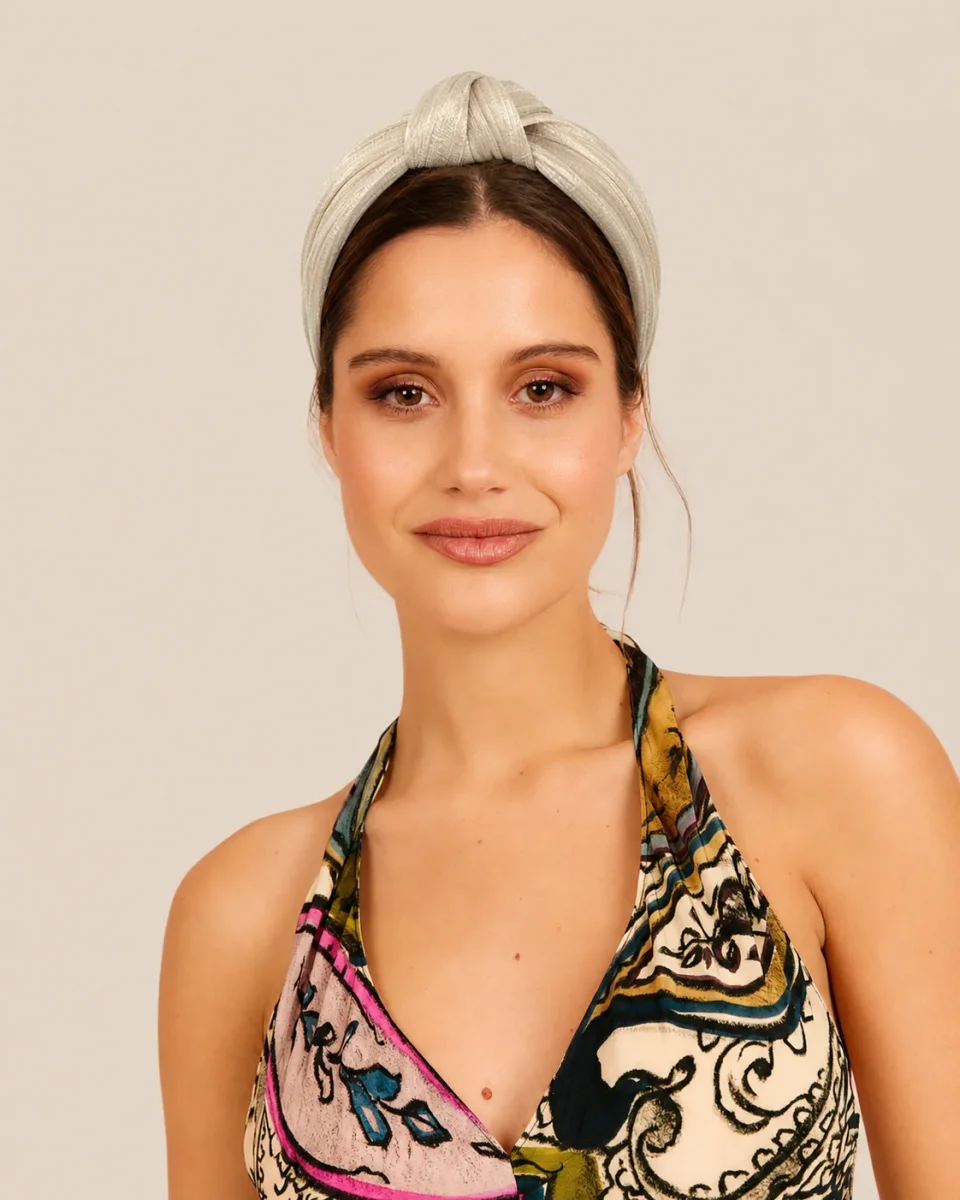 Diadema Condesa beige