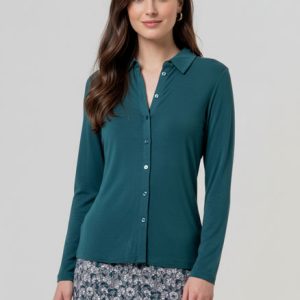 CAMISA AJUSTADA VERDE BOTELLA SURKANA 556BAUM11167