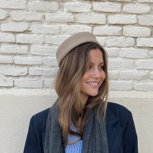 Tocado Casquete Jackie mini camel