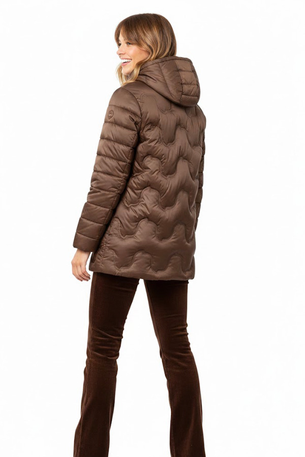 CHAQUETA ACOLCHADA MARRON DERHY A68000410 DALILA - Imagen 3
