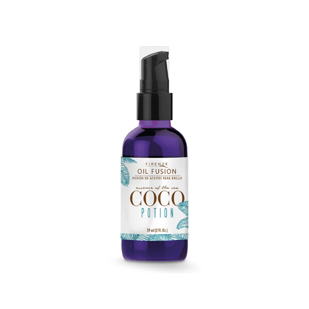 Firenze Coco Potion Oil Fusion Aceite capilar nutritivo para suavidad, brillo y control del frizz