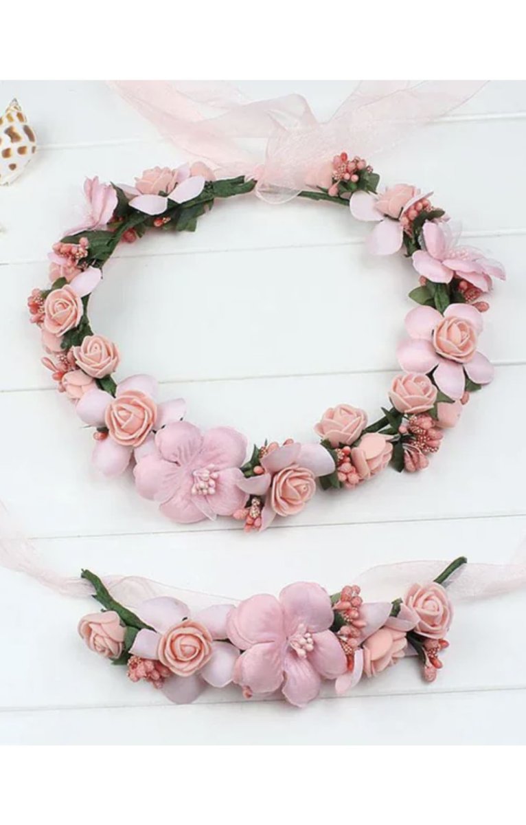Corona y Pulsera Flores - Imagen 7