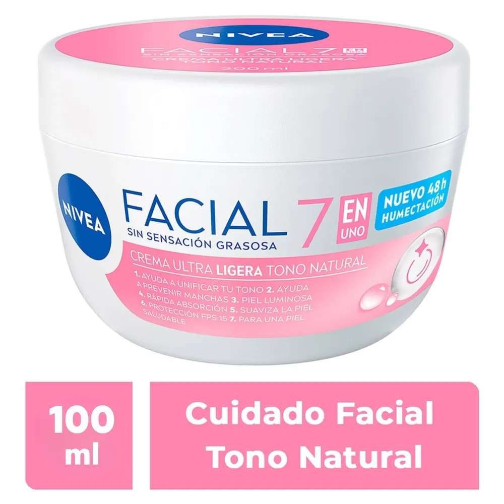 NIVEA Crema Facial 7 en 1 Aclarado Natural – 100 ml - Imagen 3