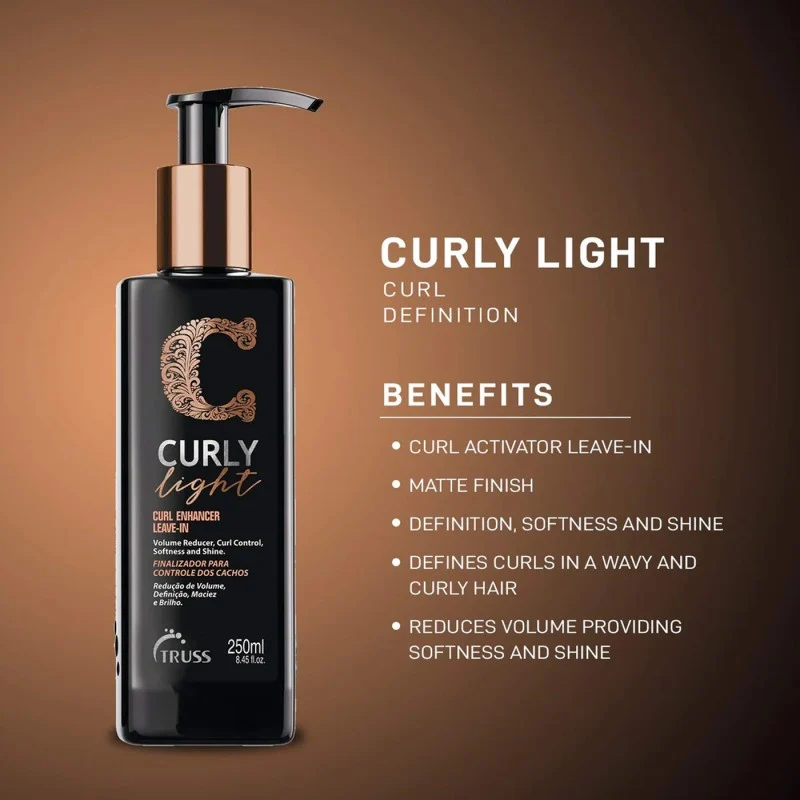 TRUSS Curly Light Enhancer Leave-In – 250 ml | Hidratación Ligera y Definición para Rizos - Imagen 5