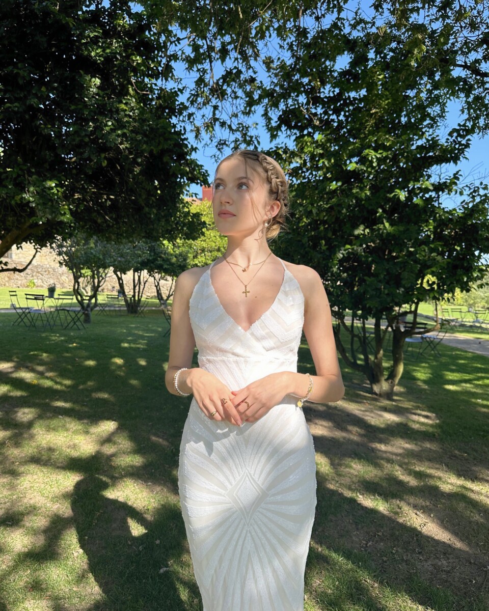 Vestido Shine Tirantes Novia - Imagen 3