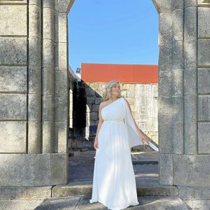 Vestido Antía Novia Nudo Cintura