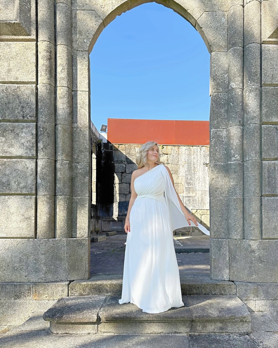 Vestido Antía Novia Nudo Cintura - Imagen 2