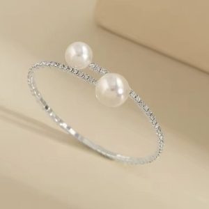 Brazalete Perlas y Brillantes