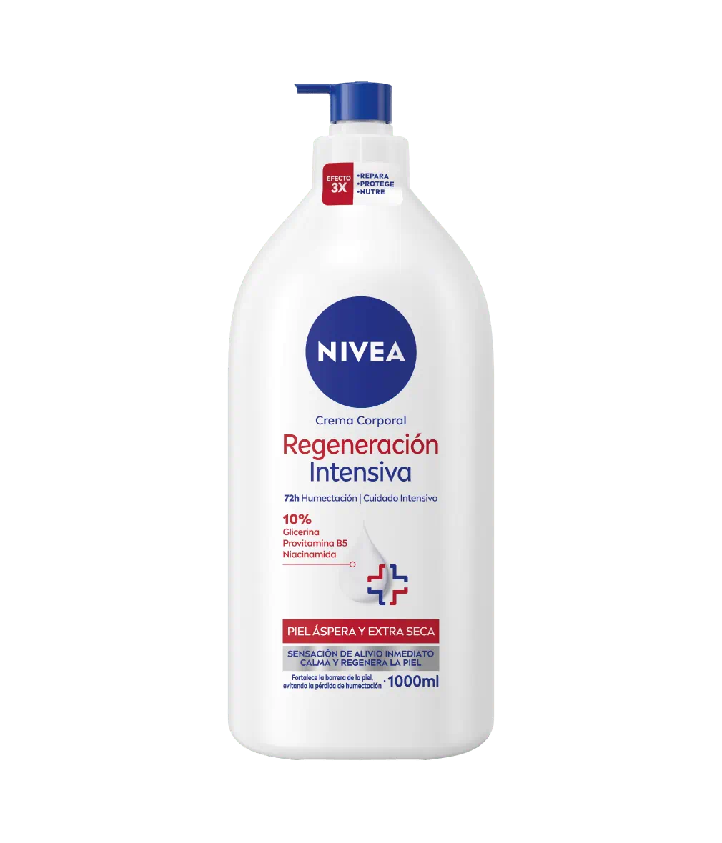 NIVEA Crema Corporal Regeneración Intensiva 72H – 1000 ml - Imagen 2