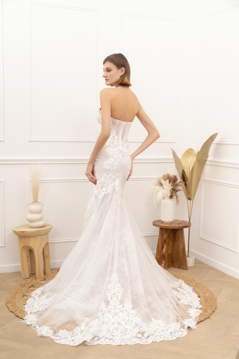 Vestido Tul Sirena Novia - Imagen 3