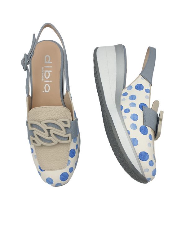 DIBIA 146212 SANDALIAS CUÑA BLANCO/AZUL - Imagen 5