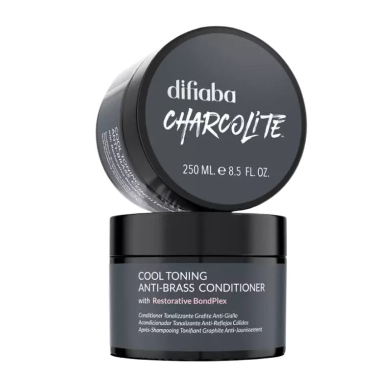 DIFIABA Charcolite Cool Toning Anti-Brass Conditioner with Restorative BondPlex – 250 ml Acondicionador matizador para neutralizar tonos cálidos y cuidar el cabello rubio - Imagen 7
