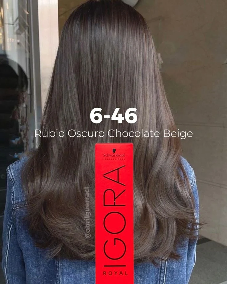 IGORA ROYAL 6-46 Rubio Oscuro Beige Chocolate – 60 g - Imagen 4