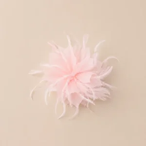 Flor plumas rosa