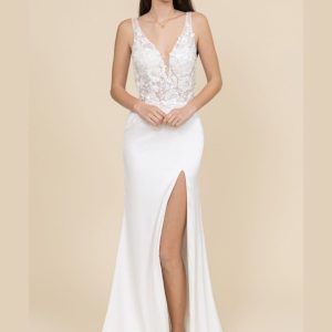 Vestido Sirena Torso Encaje