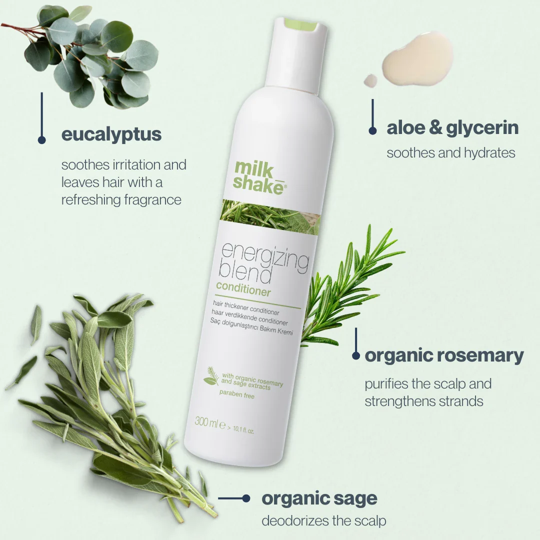 Milk Shake Energizing Blend Conditioner – 300 ml Acondicionador fortalecedor para cabello fino, débil y con tendencia a la caída - Imagen 3