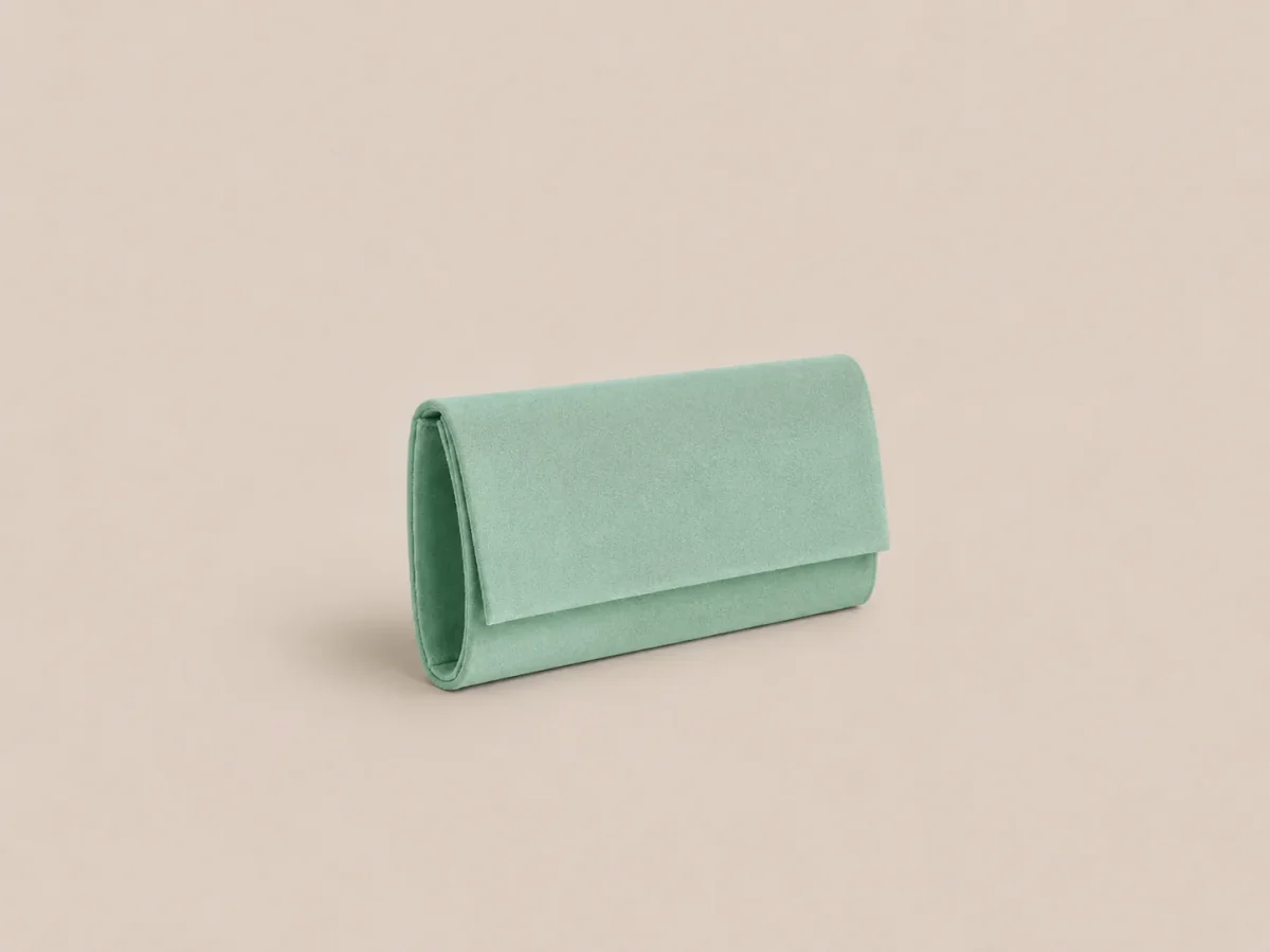 Bolso Sobre cuadrado verde claro