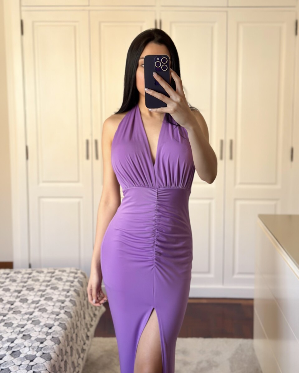 Vestido Sirena Frunce Frontal - Imagen 8