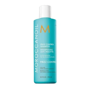 Moroccanoil Frizz Control Shampoo – 250 ml  Shampoo anti-frizz para suavidad, control y brillo duradero