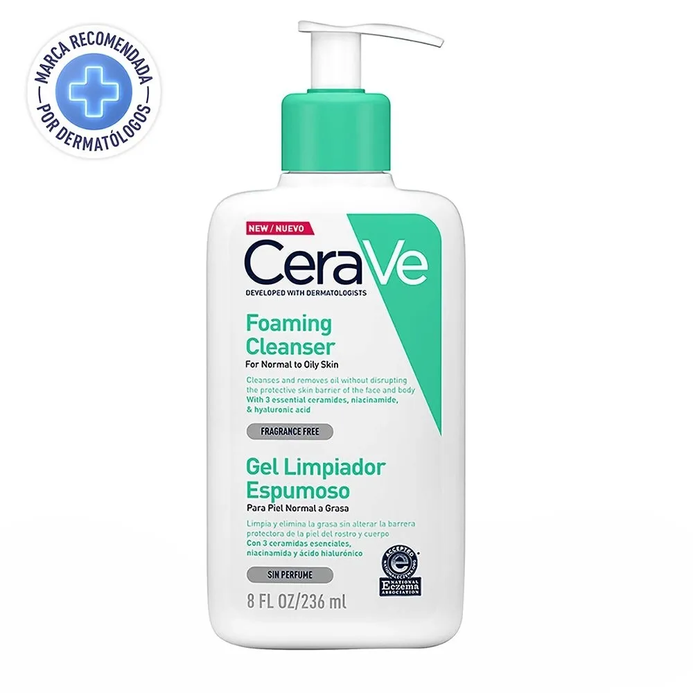 CeraVe Gel Limpiador Espumoso – 236 ml - Imagen 2