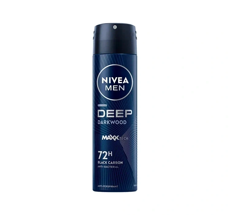 NIVEA Men Deep Darkwood Maxx Tech 72h Deodorant Spray – 150 ml - Imagen 2