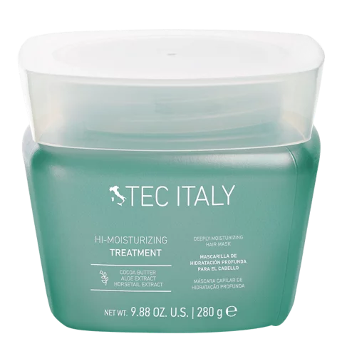 Tec Italy Hi-Moisturizing intensive mask 280 g – Hidratación Profunda para Cabello Seco y Deshidratado - Imagen 2