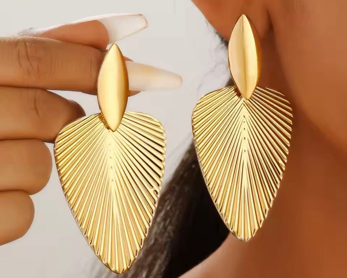 Pendientes Hoja de Palma - Imagen 2