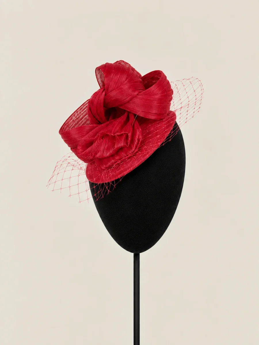 Tocado Efigenia rojo - Imagen 5