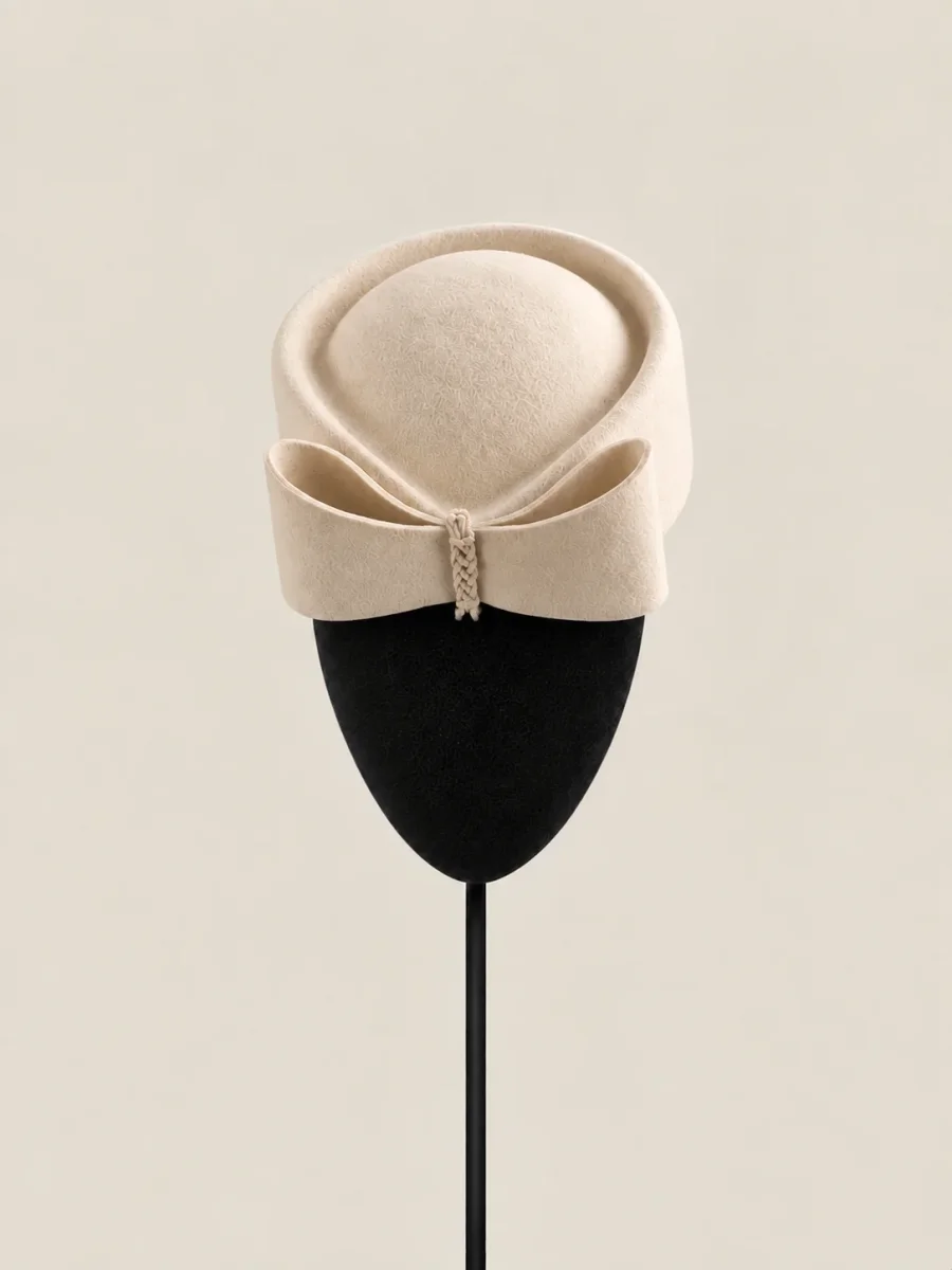 Tocado Casquete Olga blanco - Imagen 7