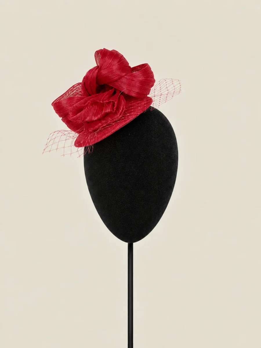 Tocado Efigenia rojo - Imagen 4